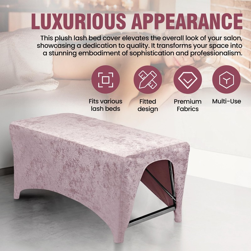 Lash Bed Foam Topper Cover, Massage Table Cover, Ergonomic Curved