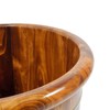 Wooden Foot Bath Tub with Massage Rollers & Lid -
