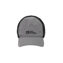 Jack Wolfskin Unisex Mesh Cap (SUN Protection: UV Protection, UPF40+) [5034271 / JP FL HIKER CAP] Hat, 6185_smokey grey
