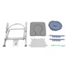 LyeXD Folding Bedside Commode Chair for Elderly, 4 in 1