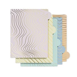 Y YOMA 3 Ring Binder Dividers with Tabs - Cute Dividers for 3 Ring Binders,Insertable 5-Tab,1 Set C