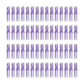 PATIKIL Archery Arrow Nocks 6.2mm 0.244", 60 Pack Insert Arrow Nock Replacement for Shooting, Clear Purple