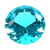 Blue 100 mm Faceted Diamond Paperweight