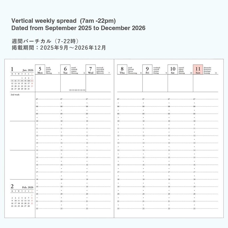 MARK'S 2025/26 Taschenkalender, A6 Storage.it // Blue: Von September 2025