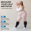 4 Pairs Plus Size Compression Socks for Women & Men,