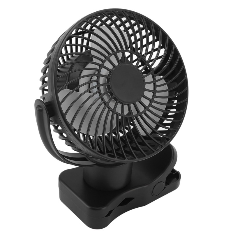 Portable Clip On Fan 4000mah Rechargeable Desktop Fan with LED
