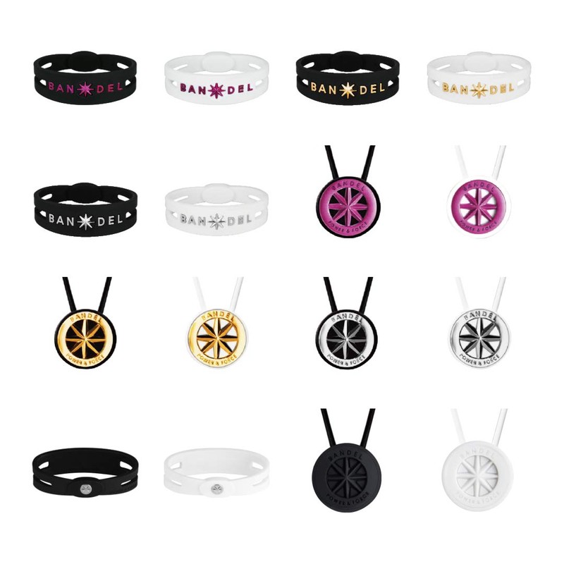 Bandel Necklace Black x Pink 40cm Head 22mm