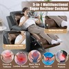HOMBYS 5-in-1 Recliner Seat Cushion for Elderly+Lumbar Support Pillow +