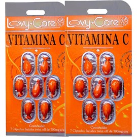 Lovy Care Cápsulas Faciales Twist Off 7 Vitamina C 2x1