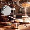 ShanSon Espresso 51mm Bottomless Portafilter with Stainless Steel 3 Ears