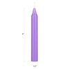 Mega Candles 20 pcs Unscented Lavender Exquisite Mini Taper Candle,