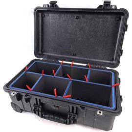LAFENLIN UPGRADE DIY Divider System for Pelican 1510 Case, Customizable Organizer with U-Clips & Red Pull Tabs, Secure Foam Inserts for Tools, Camera, Medical, Tactical Gear (Case NOT Included)