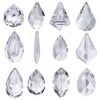 H&D Pack of 12 Clear Crystal Chandelier Lamp Lighting Drops