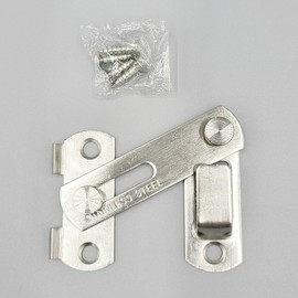 Stainless Steel Door Lock Latch for Warehouse and Bathroom Doors Latch 5ea
