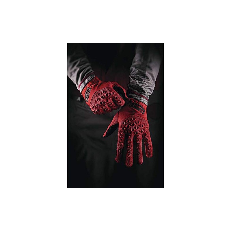 100% Men's AIRMATIC Glove, Red/Black, SM