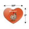Guess What Chicken Butt Funny Heart Acrylic Fridge Refrigerator Magnet