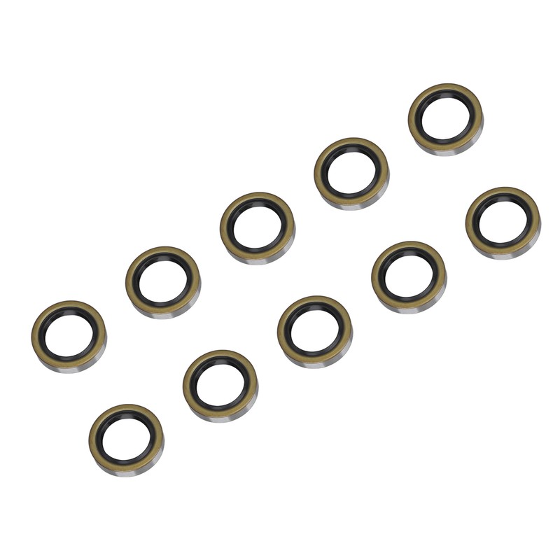 10PCS Double Lip Grease Seals High Hardness Trailer Axle Hub
