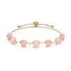 JOVIVI Healing Rose Quartz Beads Bracelet Women Pink Crystals Gemstones