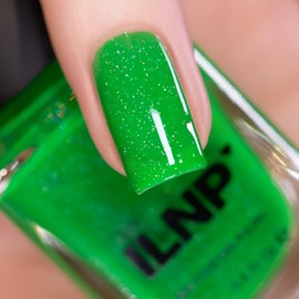ILNP Jellybean - Candy Green Holographic Jelly Nail Polish - Vegan, Cruelty Free, Non Toxic