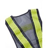 TRUSCO TMV-BY Mesh Safety Vest Navy Blue/Yellow Reflective