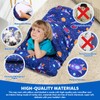 Toddler Nap Mat with Removable Pillow and Blanket, Sleeping Bag