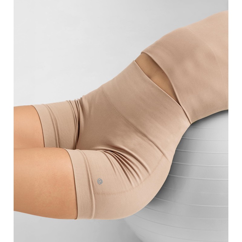 Aruki Women's Seamless Biker Shorts, True Navy, Large, Doeskin, L,