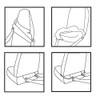 MIFO Universal Seat Covers for Driver Passenger Seat Protecting Dirt