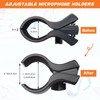 Adjustable Microphone Holder Clip, 1 Pcs Plastic Spring Mic Clip,