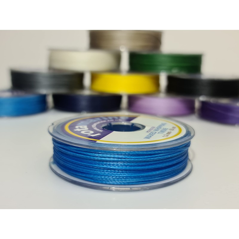 Whipping Twine 1.2mm 35mt Polyester Waxed Thread Spool (Dark Blue)