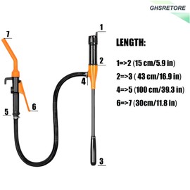 Ghsretore Portable Power Battery Pump, 2.2GPM Liquid Fuel and Water Transfer Pump, Efficient Battery-Powered Pump for Fuel and Water Transfer