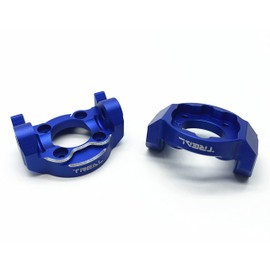 Treal Aluminum 7075 Front C hubs Spindle Carrier Set 5 Degree for Losi LMT Monster(Blue)