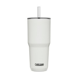 CamelBak Horizon Straw Tumbler, Insulated Stainless Steel, 30oz, White