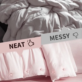 AUXIN 32 Pack Duvet Cover Clips, Non-Slip Bed Quilt Pins, Sheet Cushion Curtain Fasteners, Easy to Use Anti-Jumping Fixing Buttons