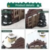 Log Cabin Incense Burner Resin Christmas Snowy Winter Incense Cone