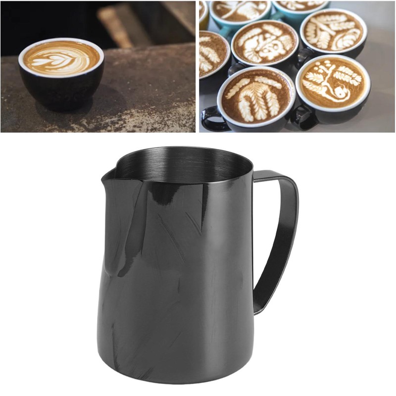 Milk Frothing Pitcher 304 Stainless Steel Coffee Steaming Pitcher Multipurpose