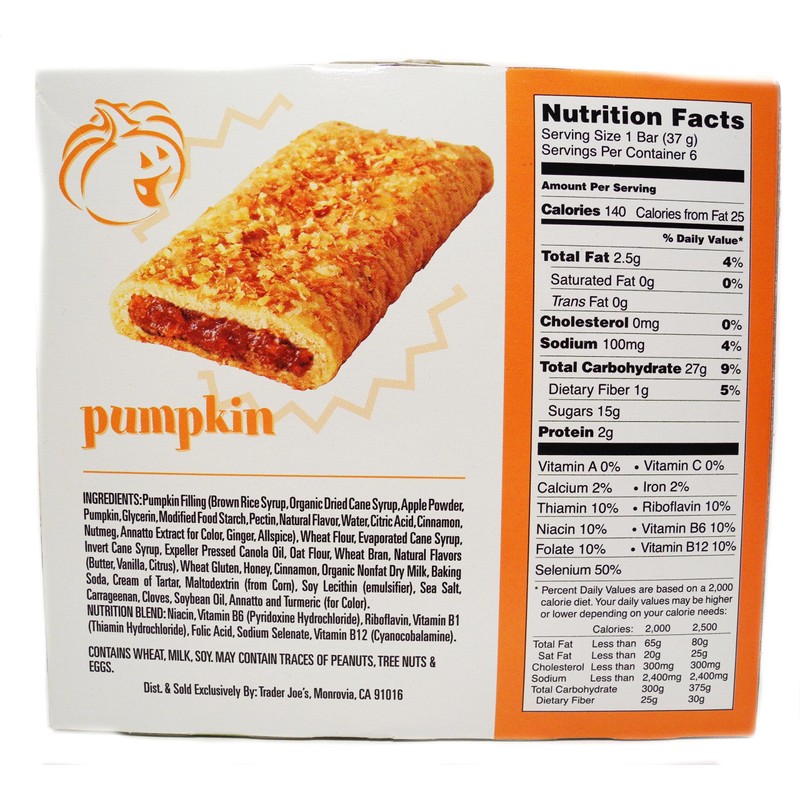 Trader Joes This Pumpkin Walks Into A Bar... Cereal Bars