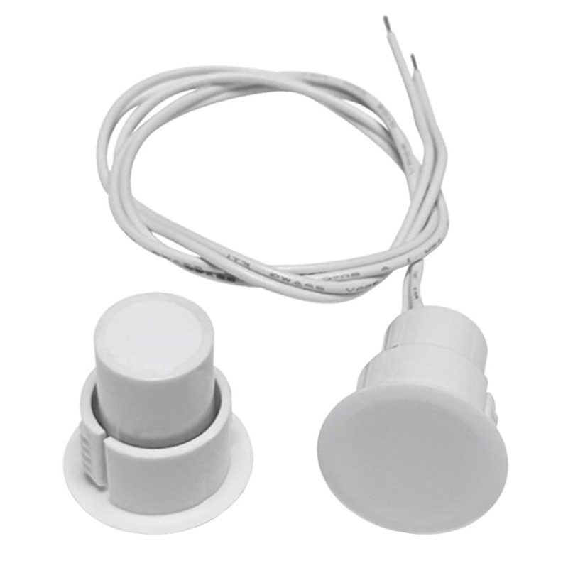 5 Sets Flush Mounted 3/4" Door Magnetic Contacts Alarm Switch