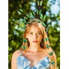 Zeyune Butterfly Headbands Fascinators Hat with 8 Hairpins Women Monarch