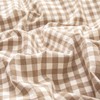 mixinni Tan Gingham Comforter Set Queen, Plaid Comforter Set 3