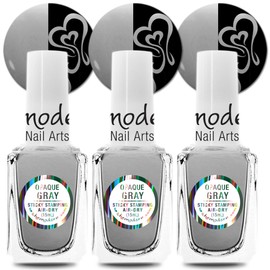 SheModern STICKY GRAY Stamping Polishes (Set of 3) For Nail Art Design Air Dry Collection. More Transfer Time with Tacky Surface for Easy Adhere of Pigment, Glitter.