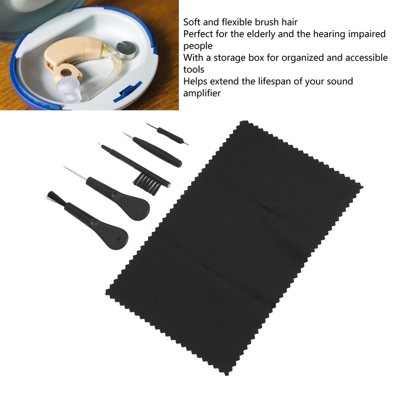 Sound Aid Cleaning Kit Professional Black Sound Amplifier Vent Cleaner