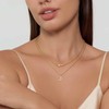 Dochais Layered Gold Necklaces for Women Trendy Dainty Cross Choker