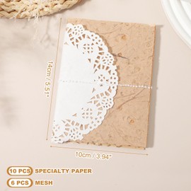 uxcell 16 Sheets Textured Scrapbook Paper, Mixed Special Paper Mesh Fabric Assorted Set for Scrapbooking Junk Journal Card DIY Materials Collage Card Embellishments Supplies, Yellow