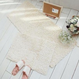 [Art Box] Rugland Marie Lace cotton mat + kitchen mat set / [아트박스] 러그랜드 마리레이스 광목면 매트 + 주방매트 set
