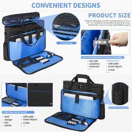 AKOZLIN Padded DJ Mixer Case Gig Bag Controller Travel Shoulder Bag 16.2”×2.8”×13” Fits for AKAI MK3/Numark Party mix II/DDJ 200/Ableton push 2/Inpulse 200/Denon DJ PRIME GO