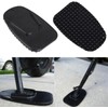 2 Pcs Black Motorcycle Side Kickstand Non-Slip Plate Base Parking