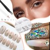 2100PCS Nail Gems Flat Crystal Nail Art Rhinestones Nail Art