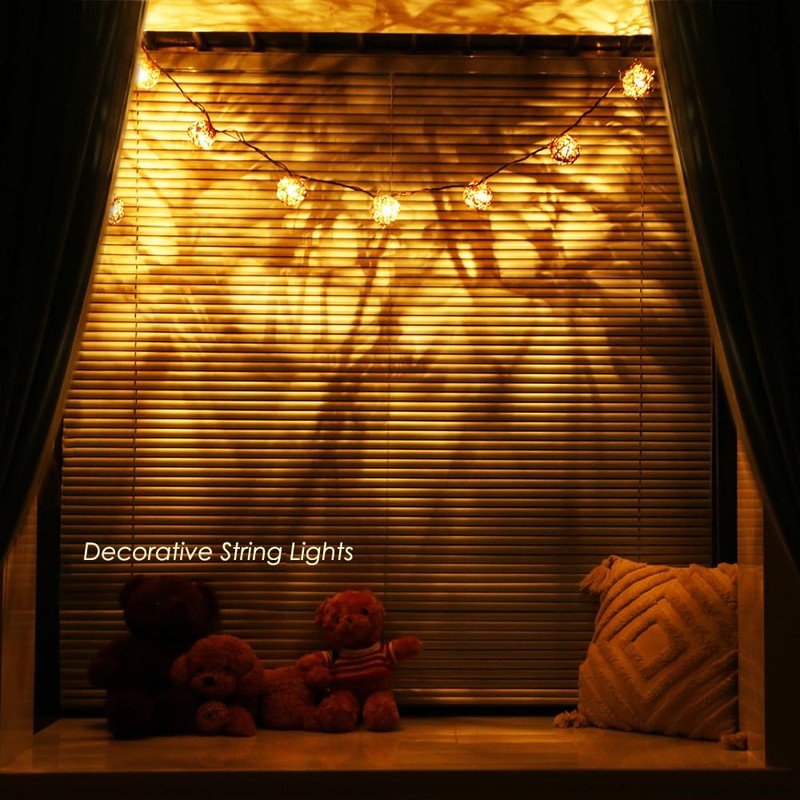 ACRAFT String Lights (Brown Cord)