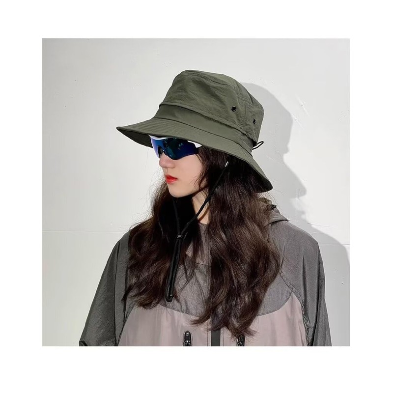 Uroi Waterproof Bucket Hat, Foldable, Storable, Safari Hat, Mesh, Lightweight,