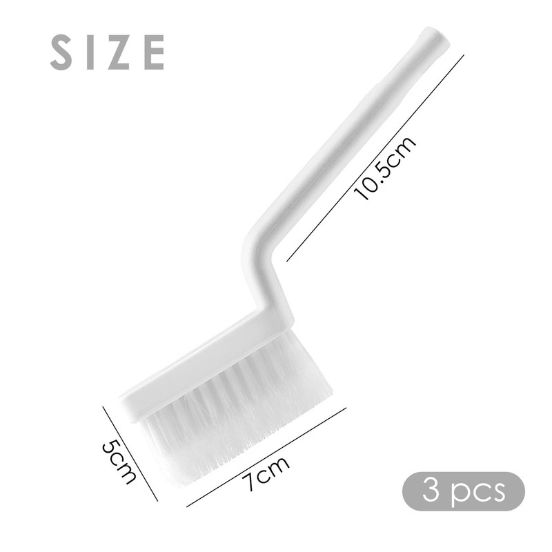 3 Pcs Pointed Bathroom Cleaning Brushes, V Shaped Brush, Bathroom